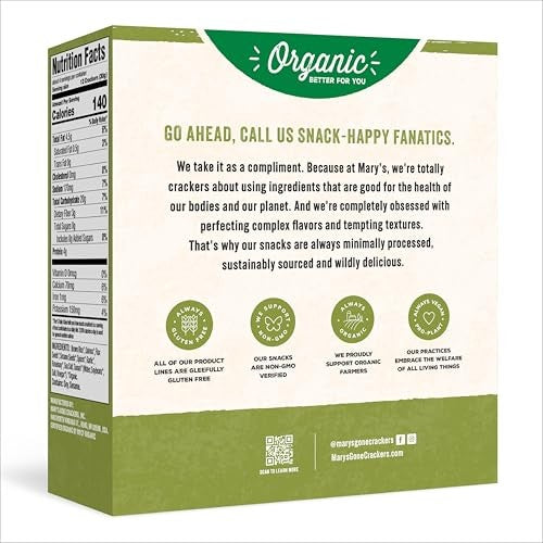Mary's Gone Crackers Organic Herb Original Crackers Whole Grain, 4 oz