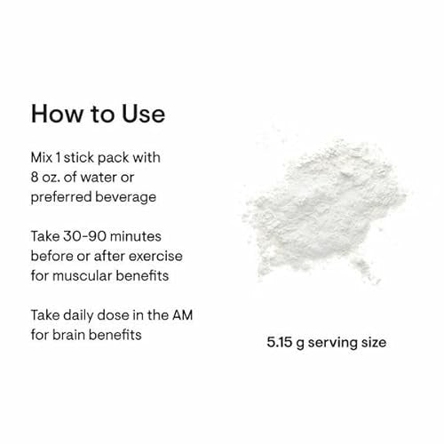 Thorne Creatine Monohydrate Unflavored Powder 30 Travel Sticks