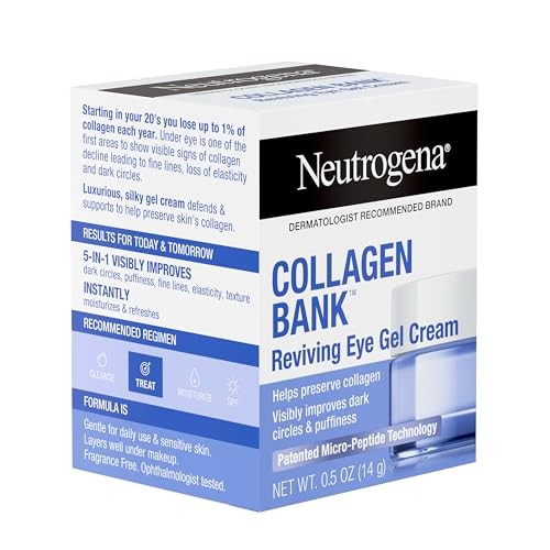 Neutrogena Collagen Bank Eye Gel Cream with Peptides, 0.5 oz