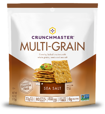 Crunchmaster Multi-Grain Crackers, Sea Salt, 3.5 oz