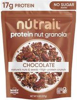 NuTrail 17g Protein Nut Granola Cereal, Chocolate No Sugar Added, 8 Oz.