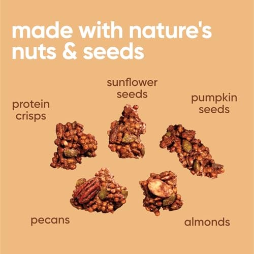 NuTrail 17g Protein Nut Granola Cereal, Chocolate No Sugar Added, 8 Oz.