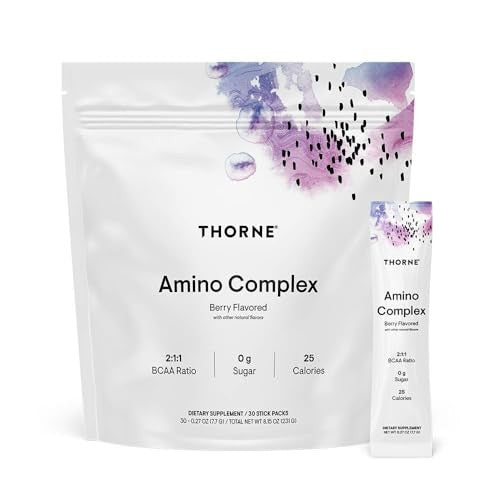 Thorne Amino Complex Berry EAA & BCAA Drink Mix 30 Sticks