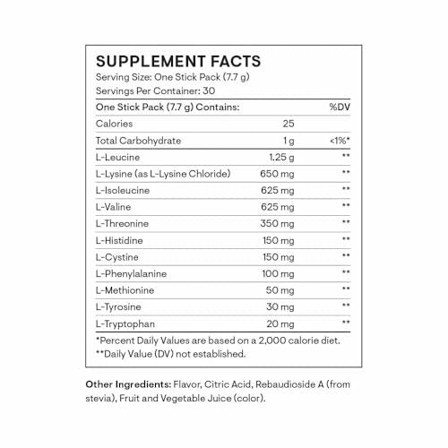 Thorne Amino Complex Berry EAA & BCAA Drink Mix 30 Sticks