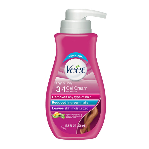 Veet Gel Cream Hair Remover Sensitive 13.5oz Pump