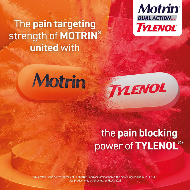 Motrin Dual Action with Tylenol 125mg 20 Tablets