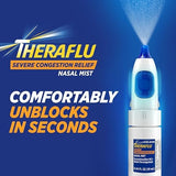 Theraflu Severe Congestion Relief Oxymetazoline Hydrochloride Nasal Mist 0.34 oz