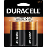Duracell CopperTop D Alkaline Batteries, 2 Pack