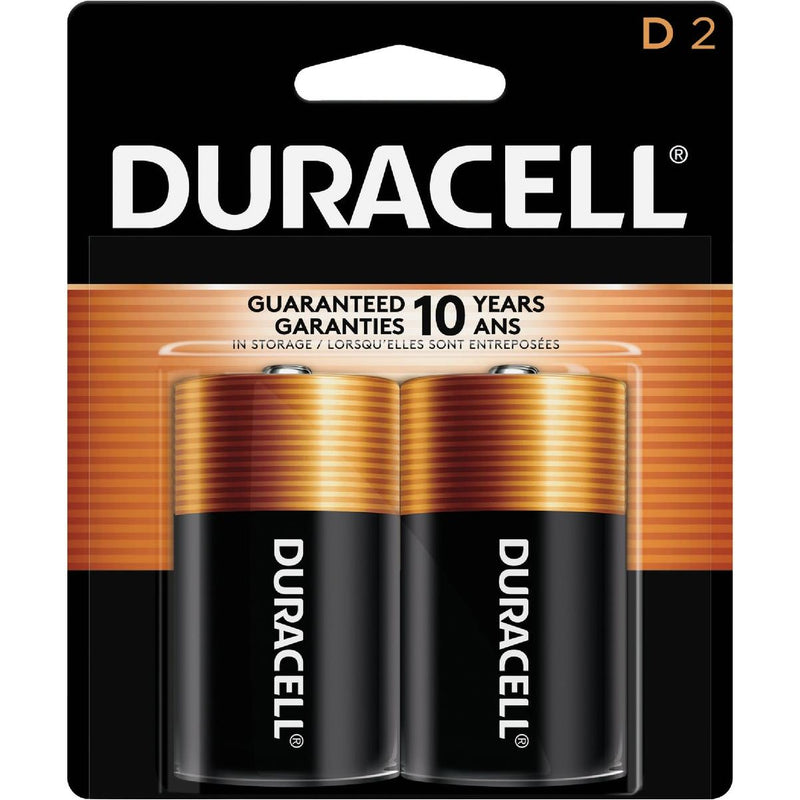 Duracell CopperTop D Alkaline Batteries, 2 Pack