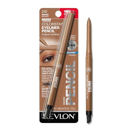 Revlon ColorStay Waterproof Eyeliner Pencil, 212 Bronze, 0.01 oz