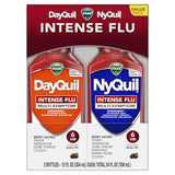 Vicks Intense Flu Warming Combo Syrup - Acetaminophen - Black Cherry - 24 Fl Oz
