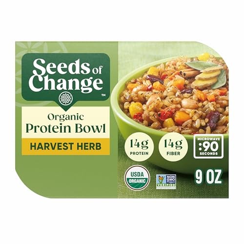 Harvest Herb Organic Protein Bowl, Microwave in 90 Seconds, 9 Oz