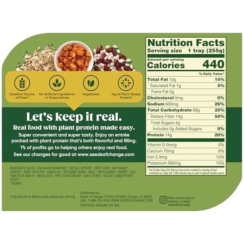 Harvest Herb Organic Protein Bowl, Microwave in 90 Seconds, 9 Oz