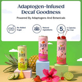 Juni Sparkling Decaffeinated Adaptogenic Tea Yuzu Pineapple, 355 ml
