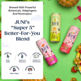 Juni Sparkling Decaffeinated Adaptogenic Tea Strawberry Hibiscus, 355 Ml