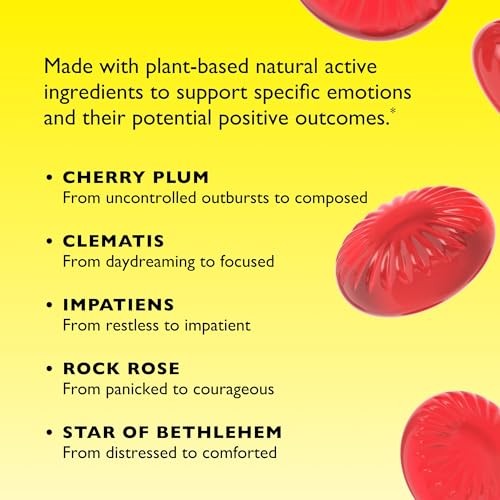 RESCUE Kids Pastilles, Natural Strawberry Flavor, Stress Relief for Children, Calming Aid, Homeopathic, Flower Essences