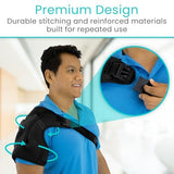 Vive Shoulder Support Brace Large Black SUP2004BLKL
