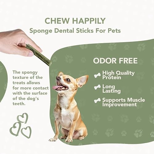 ReThink Pet Premium Sponge Dental Sticks for Dogs of All Ages, 10ct