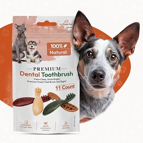 ReThink Pet Premium Dental Toothbrush Treats for Dogs