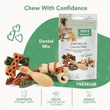 ReThink Pet Premium Dental Mix, All Natural Dog Treats with Dental Toothbrush, Honeycomb.