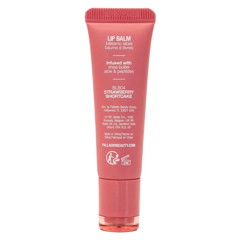 Palladio Butter Balm - Hydrating Lip Balm with Sheer Tint Strawberry Shortcake