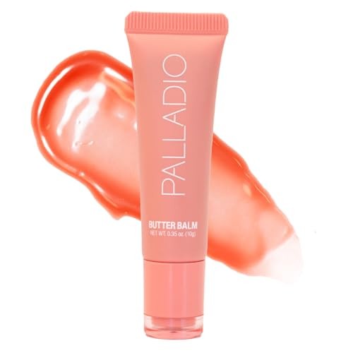 Palladio Butter Balm - Hydrating Lip Balm with Sheer Tint Peaches & Cream