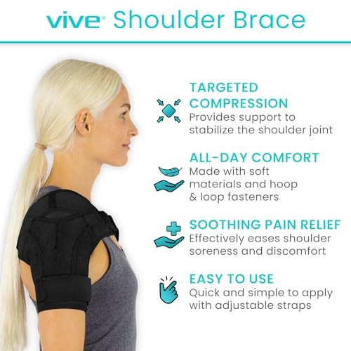 Vive Shoulder Support Brace Small Black SUP2004BLKS