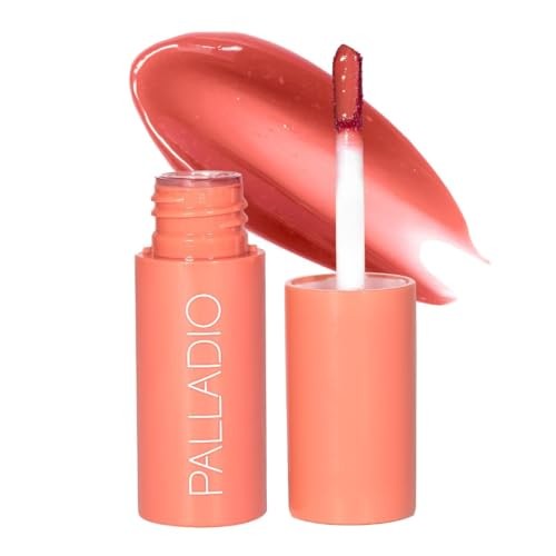 Palladio Jelly Tint, Liquid Stain for Cheeks & Lips Nude Berry