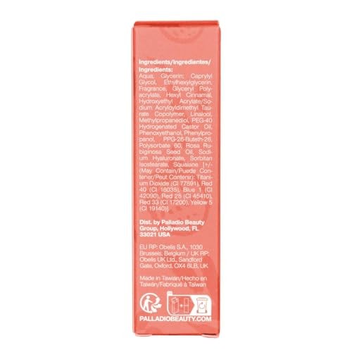 Palladio Jelly Tint, Liquid Stain for Cheeks & Lips Nude Berry