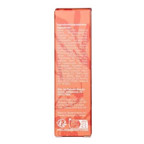Palladio Jelly Tint, Liquid Stain for Cheeks & Lips Mango Tango