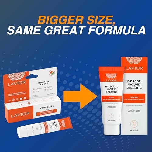 Lavior Multipurpose Hydrogel for Cuts, Scrapes, Burns & Wounds 1 Fl Oz