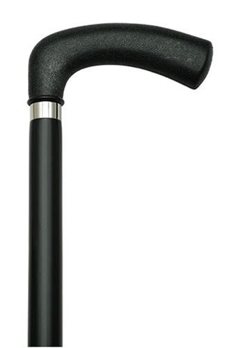 Men Opera Cane Black Ash Shaft Black Nylon Handle #DHAR-9057008