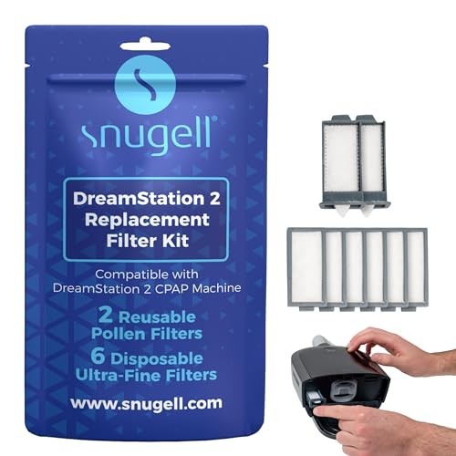 Snugell Dreamstation 2 CPAP Filters and 6 Ultra-fine Disposable Filters