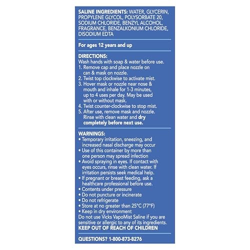 Vicks VapoMist Starter Kit Spray - Saline - 1.7oz
