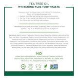 Desert Essence Tea Tree Oil Whitening Plus Toothpaste – Peppermint, 6.25 oz