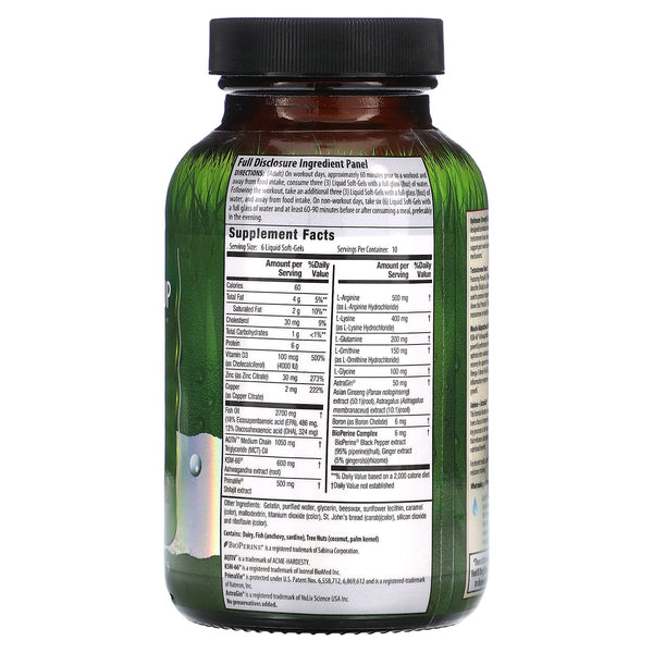 Irwin Naturals testoste up pro-crecimiento softgels 60ct