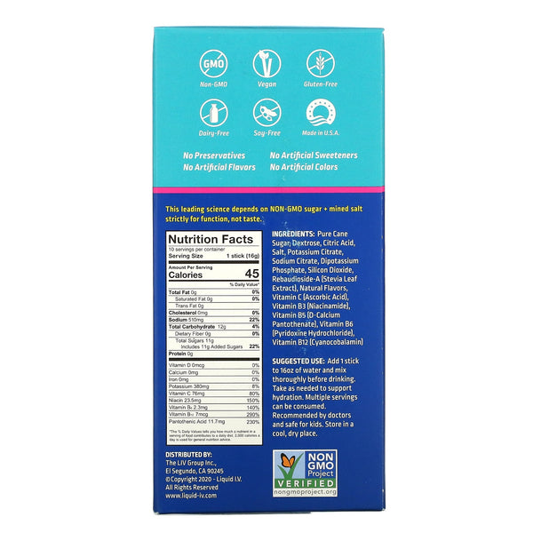 Liquid I.V. Hydration Multiplier Passion Fruit 10 Packs