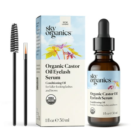 Sky Organics Castor Oil Organic Eyelash Serum 1oz