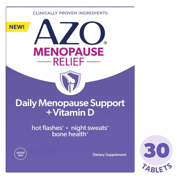AZO Menopause Daily Support with Vitamin D Tablets - 30ct
