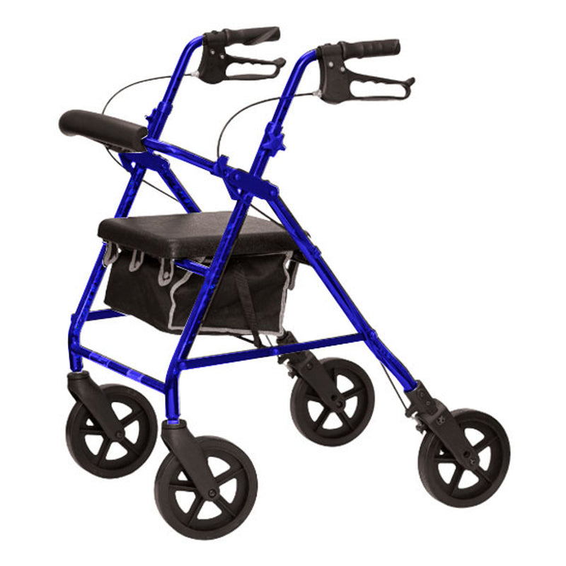 RLA8BL Rollator Aluminum 8 in. Wheel, Blue