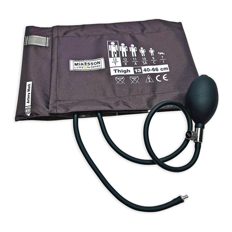 McKesson Lumeon Blood Pressure Cuff and Bulb Nylon Cuff X-Large Cuff Brown 40 - 66 Cm Thigh McKesson Brand 01-865-13TBRGM 1 Count