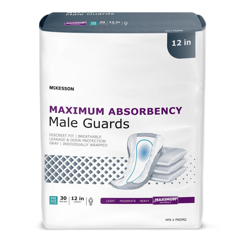 McKesson Contoured Male Incontinence Pad, 12 Ct