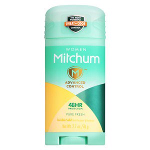 Mitchum Women Triple Odor Defense 48 Hr Invisible Solid Antiperspirant & Deodorant, Pure Fresh, 2.7 oz
