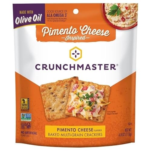 Crunchmaster Multi-Grain Baked Crackers, Pimento Cheese, 4 oz