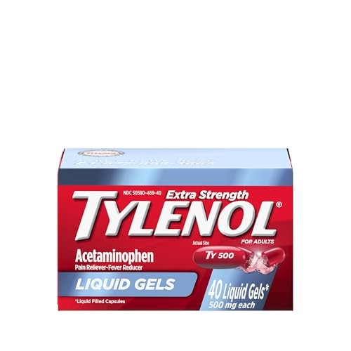 Tylenol Extra Strength Acetaminophen Liquid Gels, 40 ct