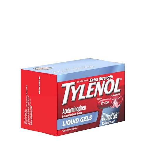 Tylenol Extra Strength Acetaminophen Liquid Gels, 40 ct
