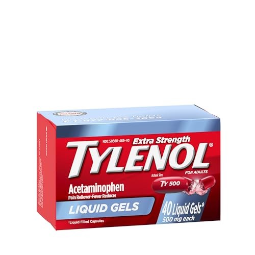 Tylenol Extra Strength Acetaminophen Liquid Gels, 40 ct