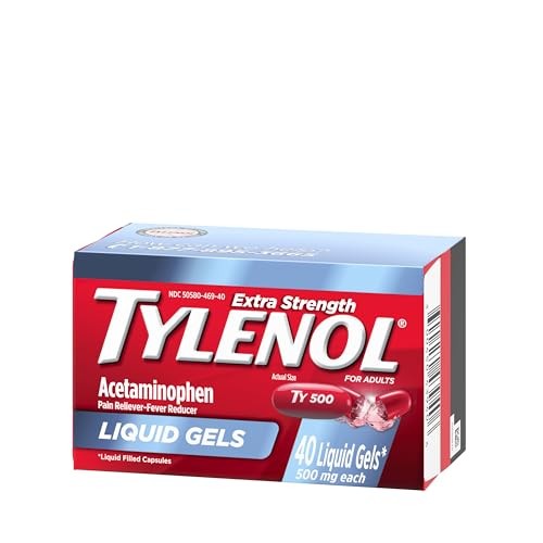 Tylenol Extra Strength Acetaminophen Liquid Gels, 40 ct