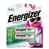 Energizer Recharge Power Plus Rechargeable AA Batteries, 2 Count