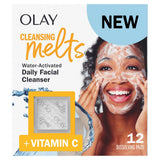 Olay Cleansing Melts + Vitamin C Water-Activated Face Wash, 12 ct